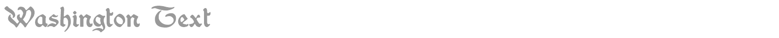 Washington Text font preview